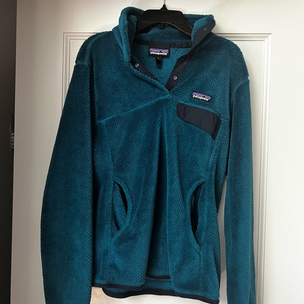 Patagonia Teal Snap-T Fleece Pullover